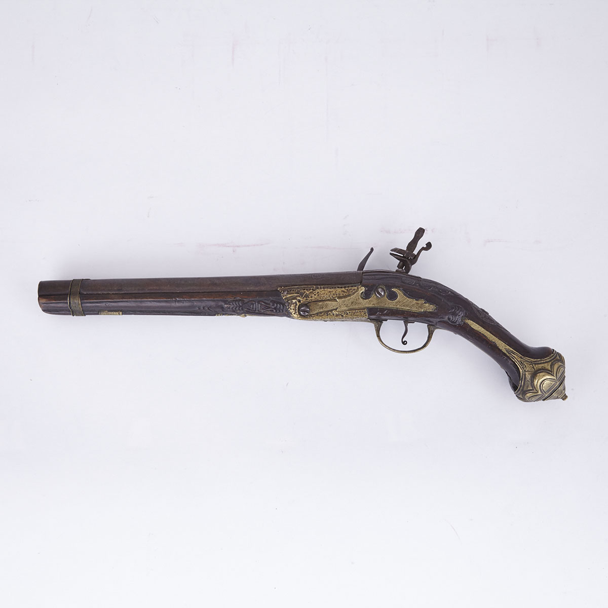 Continental Flintlock Pistol, 18th century