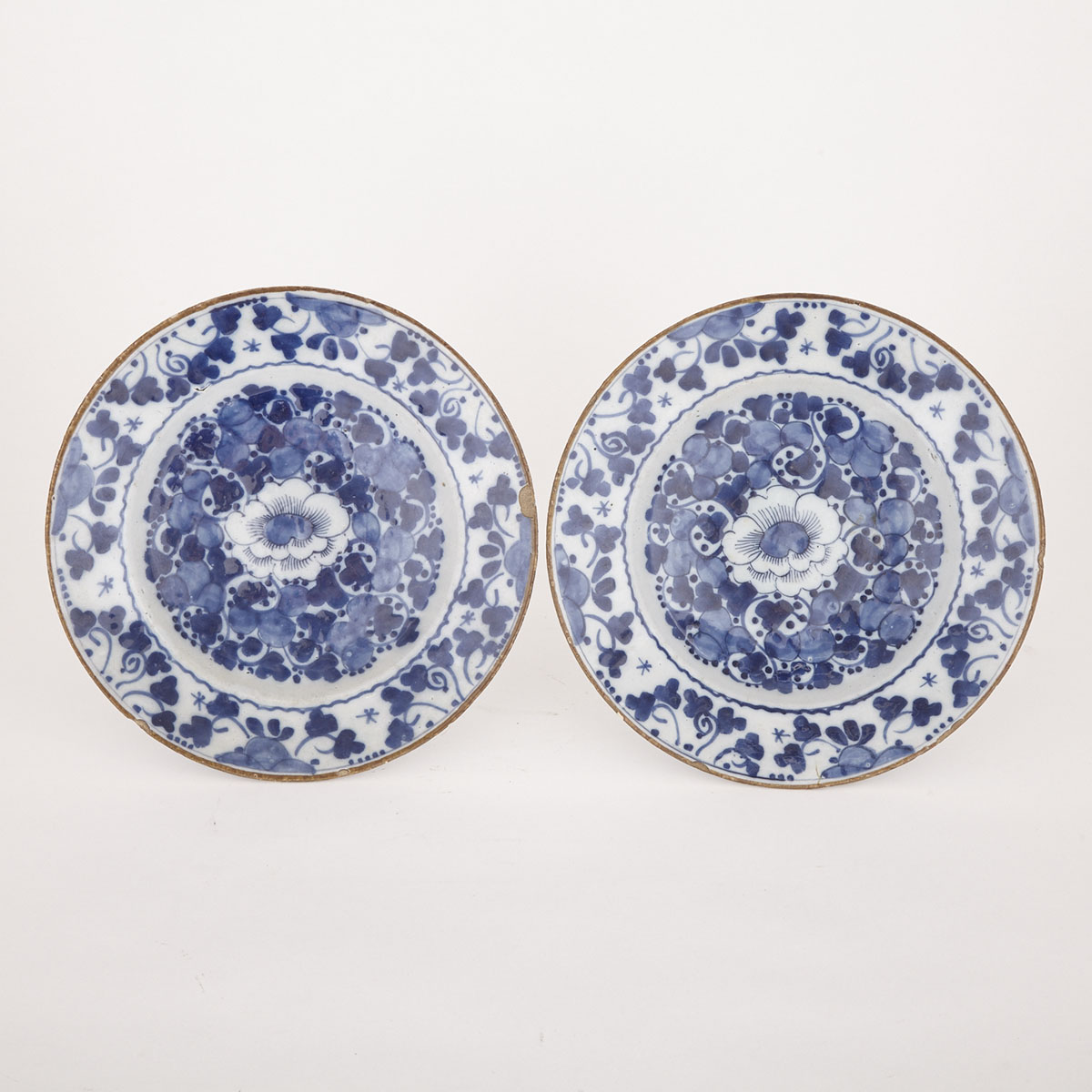 Pair of Delft Plates, 18th century
