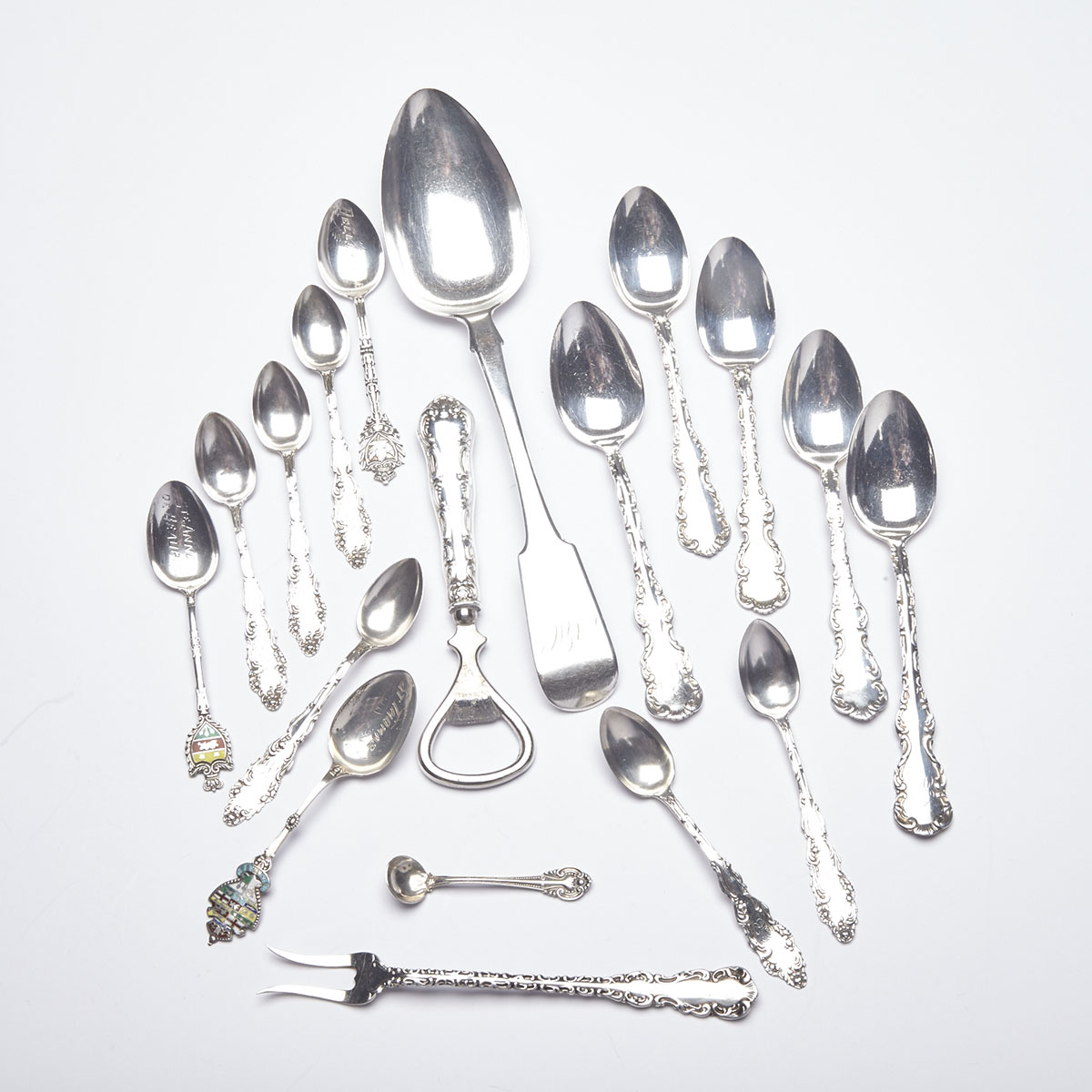 Group of Canadian Silver Flatware, 19th/20th century