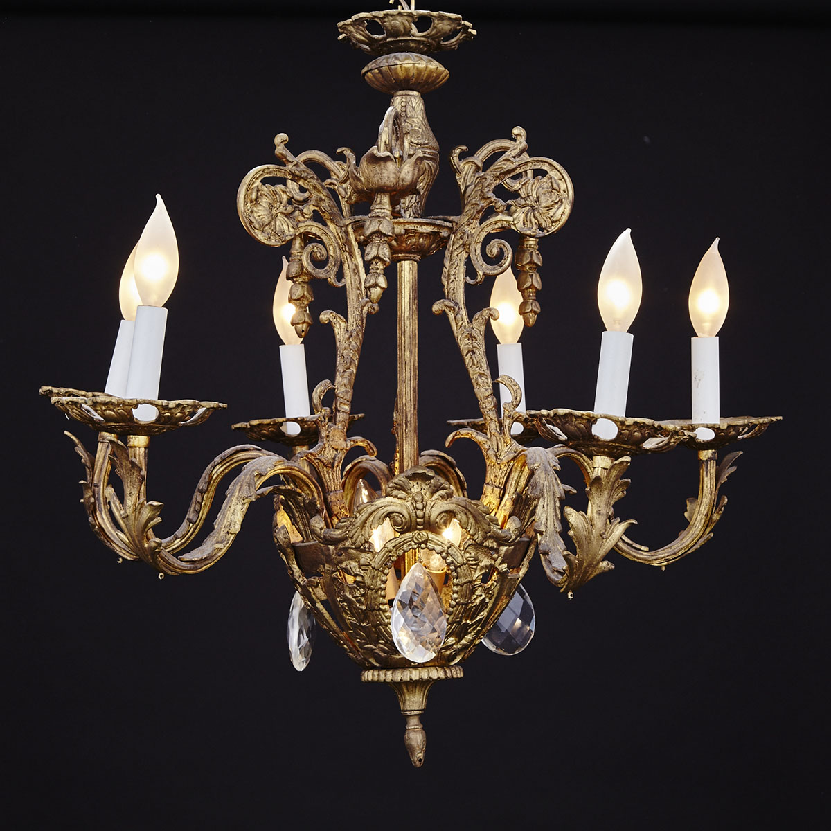 Napoleon III Ormolu Eight Light Chandelier, late 19th century