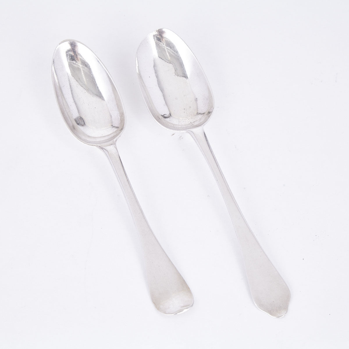 Two Continental Silver Spoons, 18th century