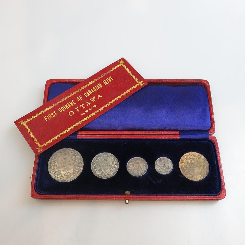Canadian 1908 Specimen Coin Set