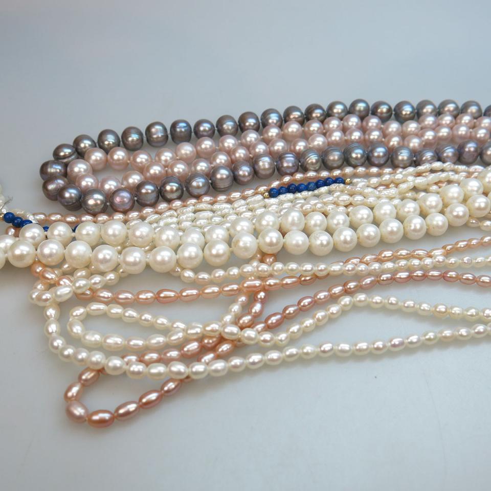 Five Freshwater Pearl Necklaces