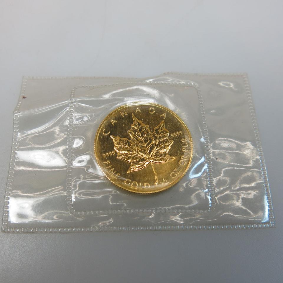 Canadian Maple Leaf 1/2 Ounce Gold Coin