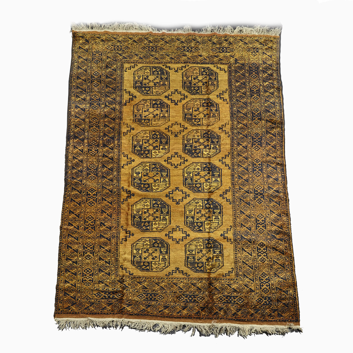Golden Afghan Carpet, mid 20th century