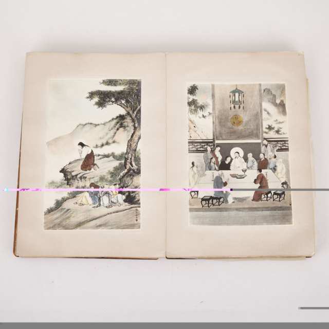 Chinese Ink Print Album by Jesuits, 20th Century