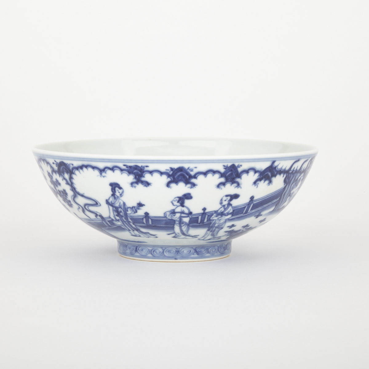 Blue & White Bowl, Kangxi Mark, but Later