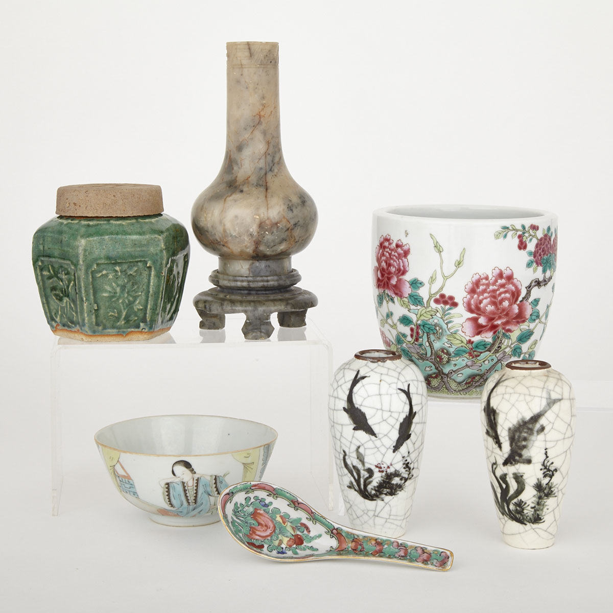 Group of Seven Asian Wares