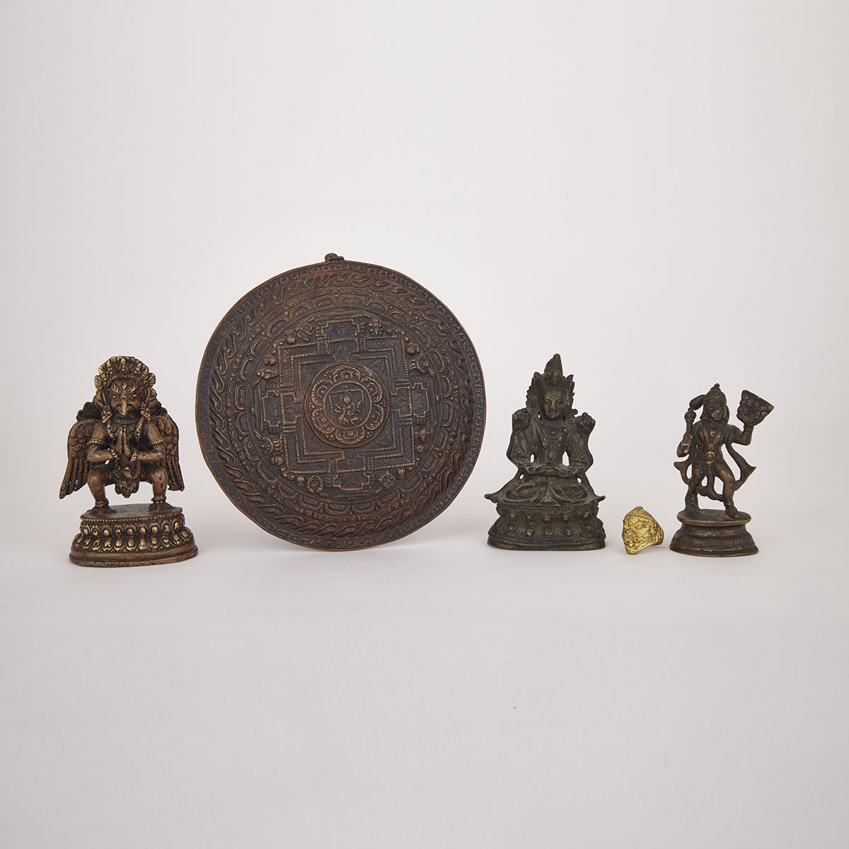Five Himalayan Bronzes, 19th and 20th Century