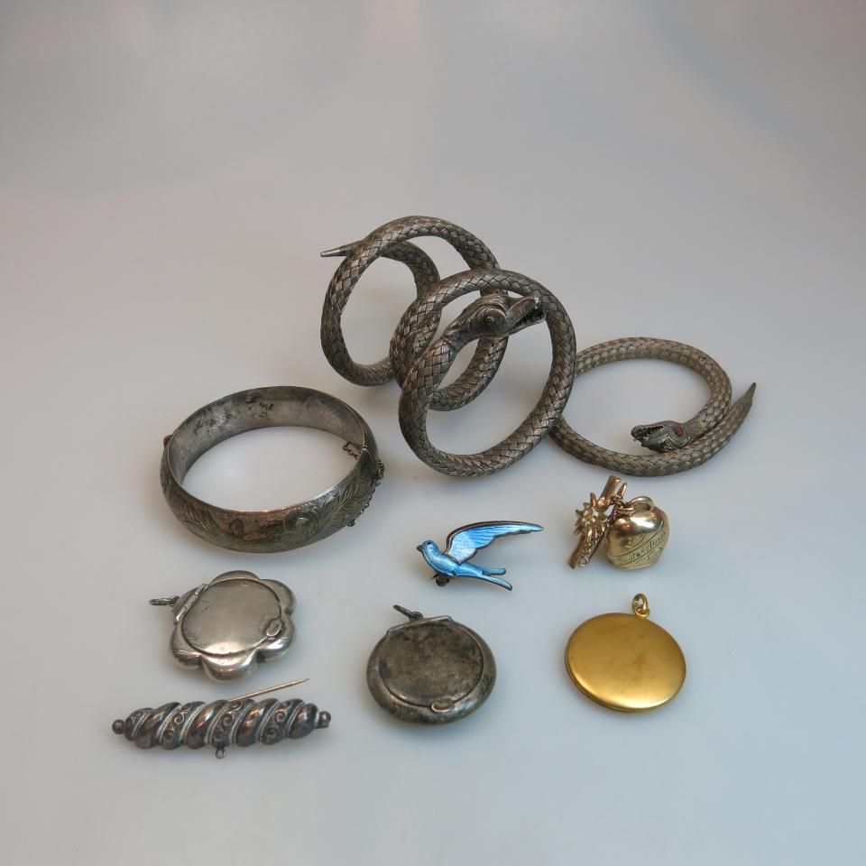 Small Quantity Of Silver And Gold-Filled Jewellery                                                         