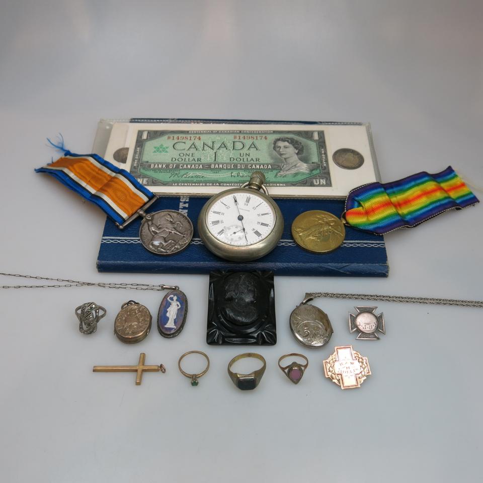 Small Quantity Of Various Jewellery And Coins