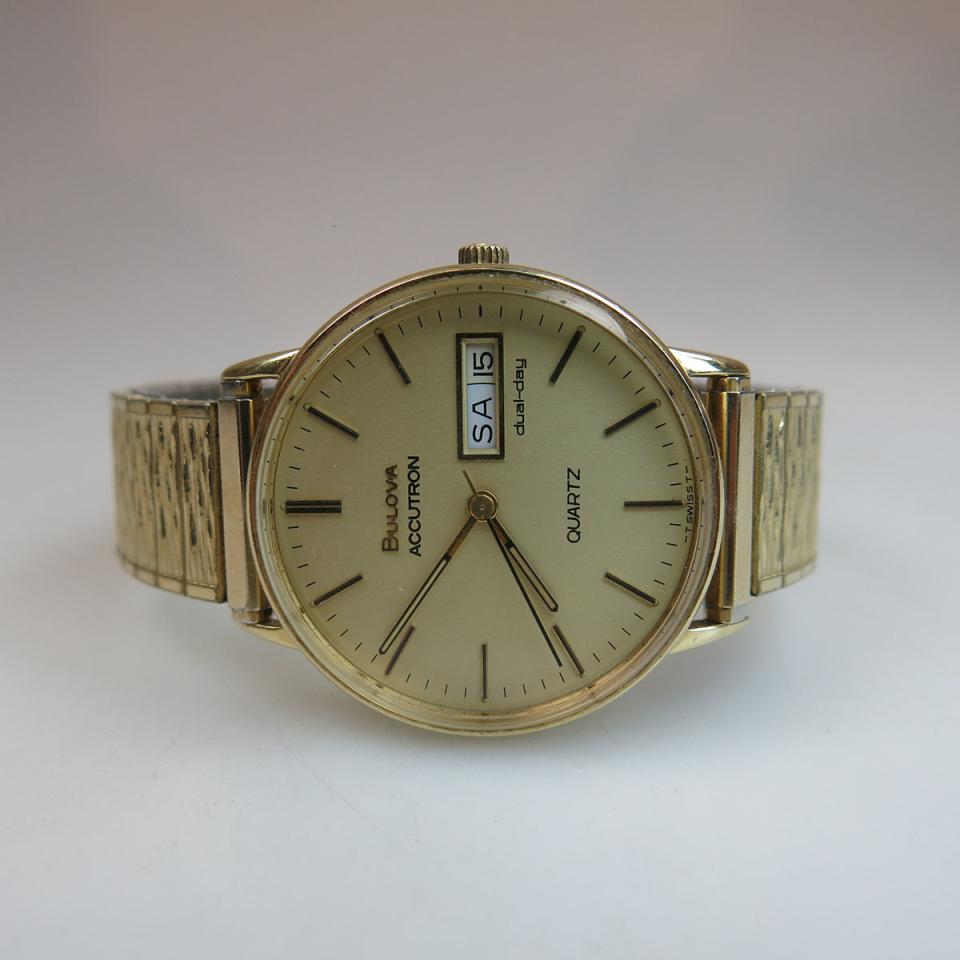 Bulova Accutron Wristwatch With Day And Date