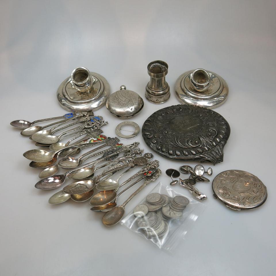 24 Various Silver Teaspoons