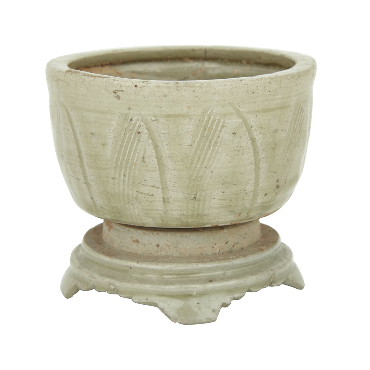 Yueyao Celadon Glazed Bowl and Stand, Song Dynasty (960-1279)
