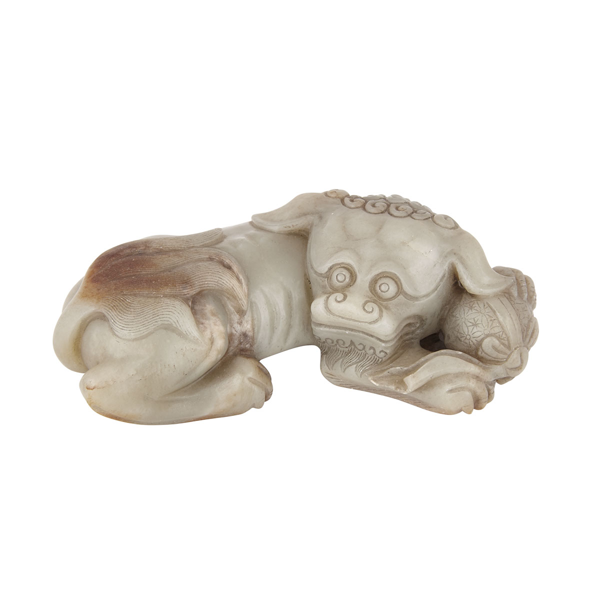 Archaic Jade Fu Dog, Qing Dynasty