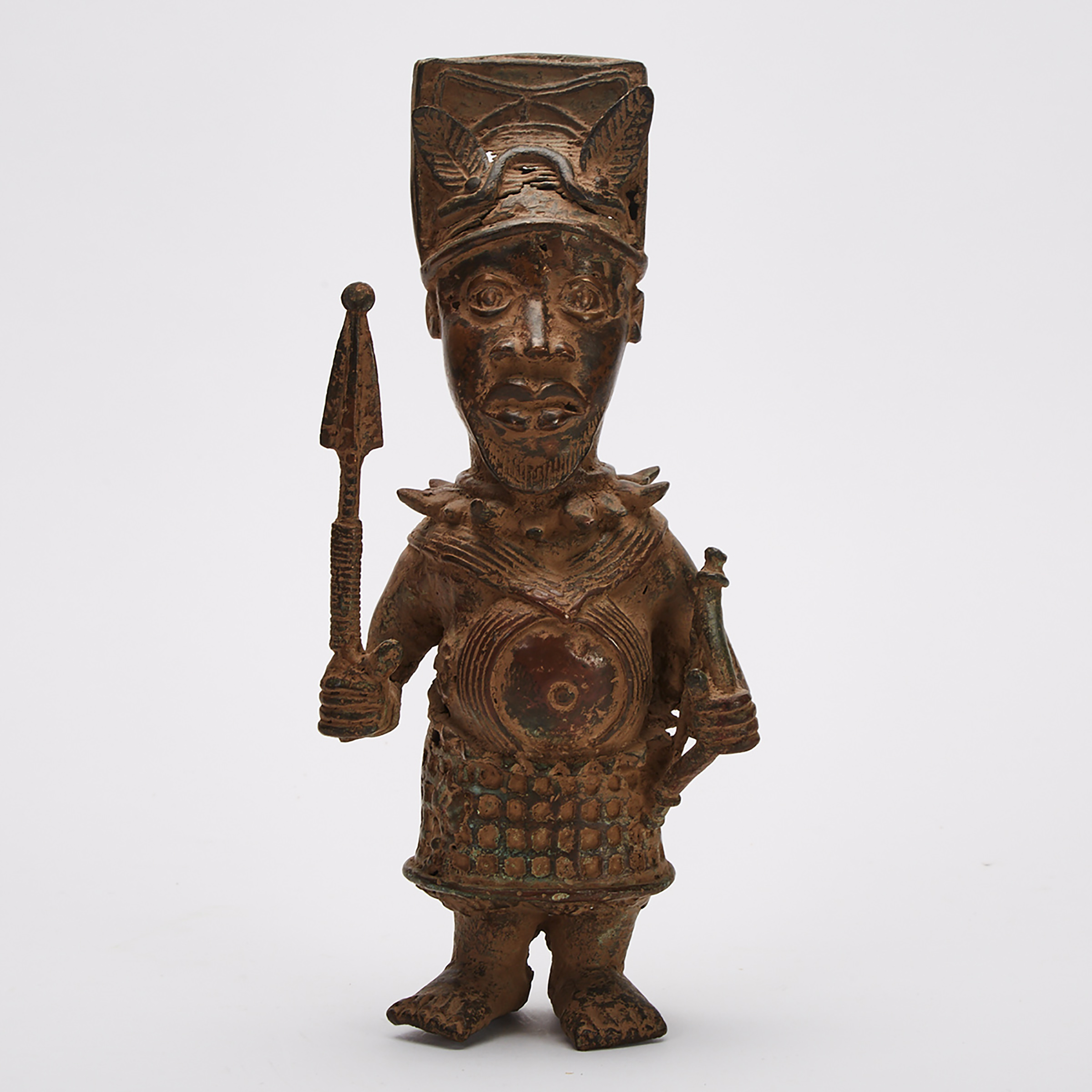 Benin Bronze Court Figure, Nigeria, West Africa