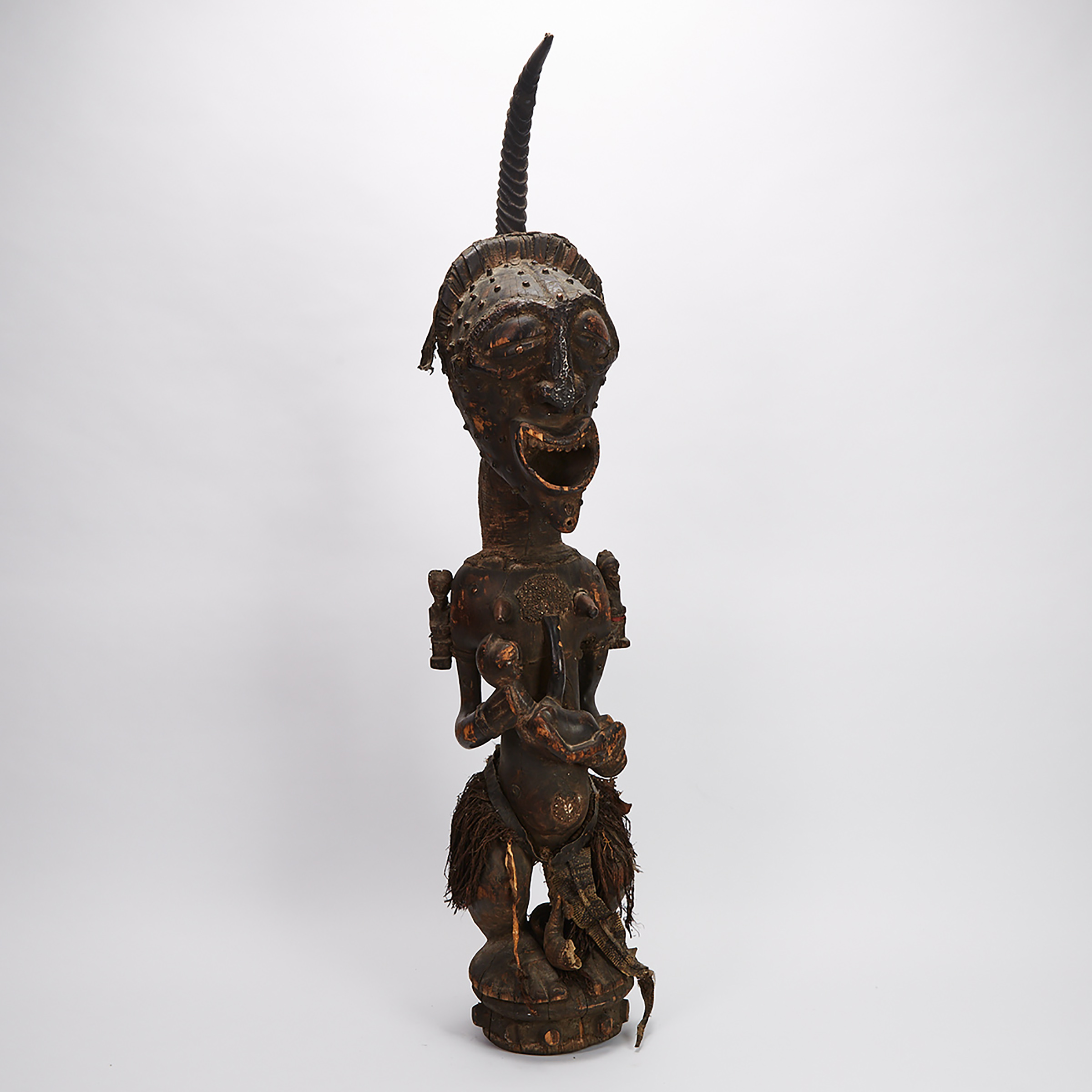 Monumental Songye Female Power Figure, Democratic Republic of Congo, Central Africa