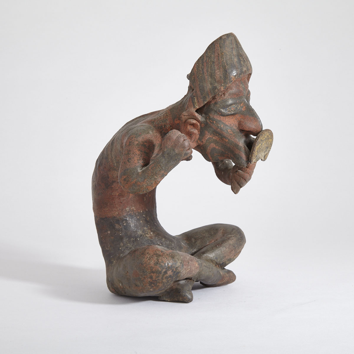 Nayarit Pottery Figure of a Diseased Male, Proto-Classic Period, 100 B.C. - 250 A.D.