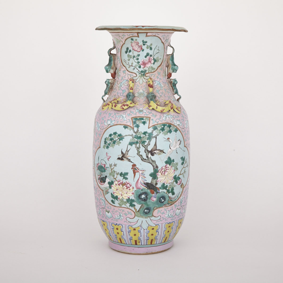 Famille Rose Vase, Early 20th Century