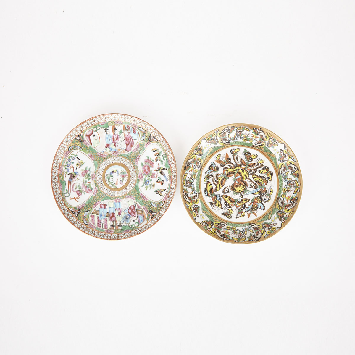 Two Famille Rose Dishes, early 20th Century