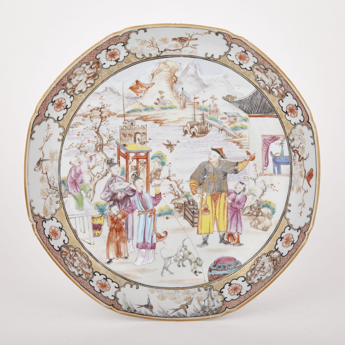 Famille Rose Plate, 18th Century