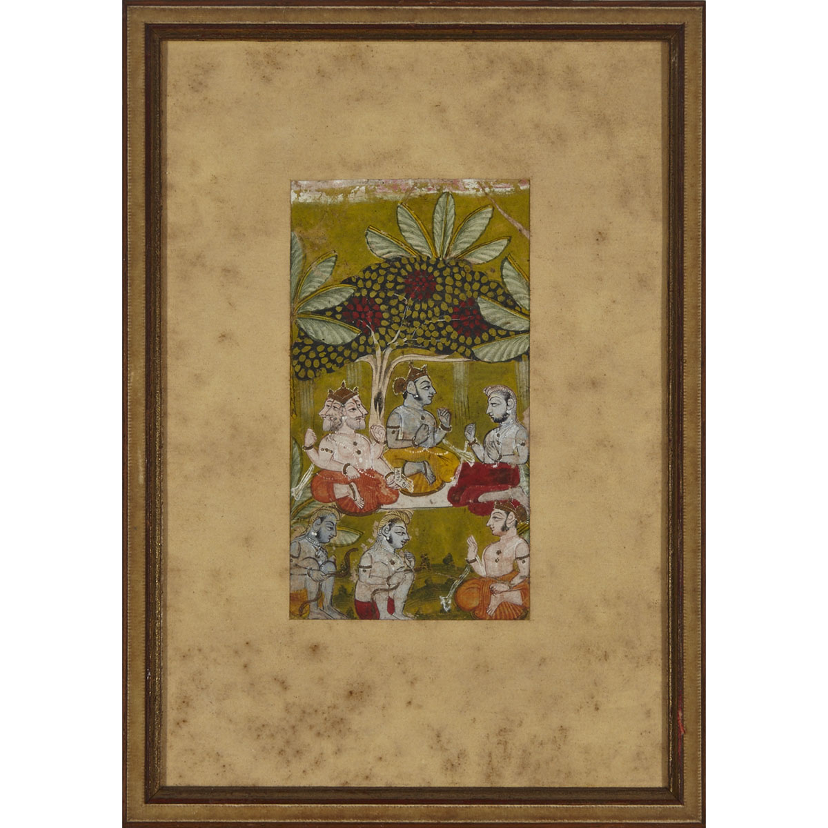 Group of Five Persian Miniatures, 20th Century