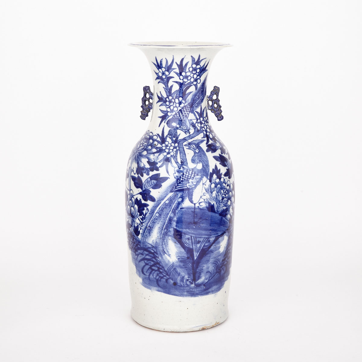 Blue and White Baluster Vase, Early 20th Century