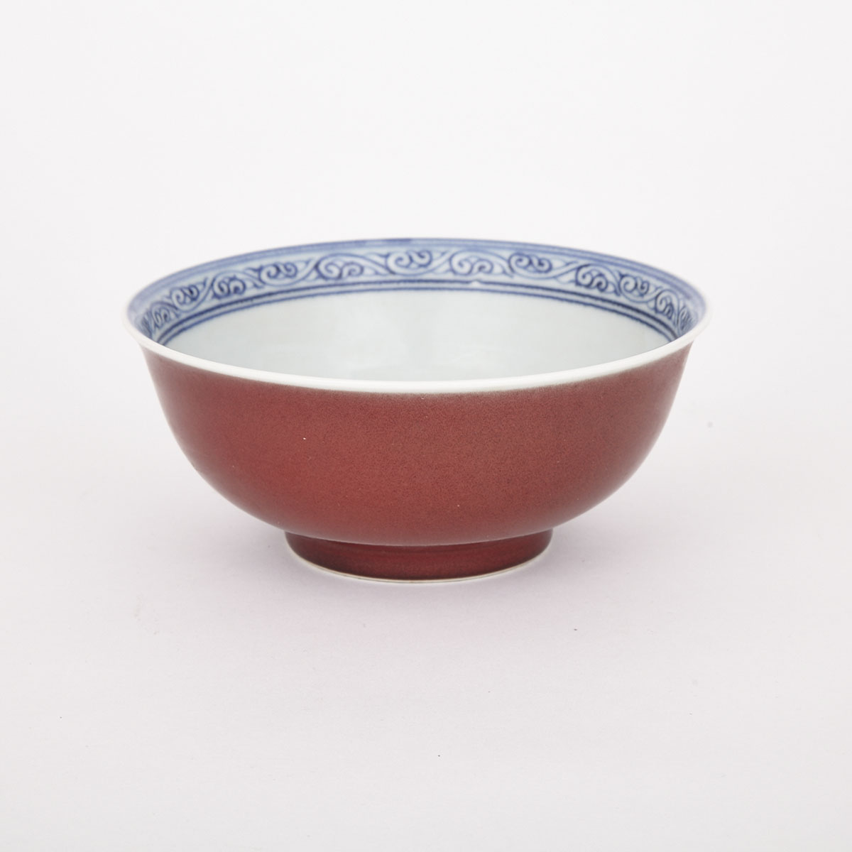 Red Glazed Bowl, Xuande Mark