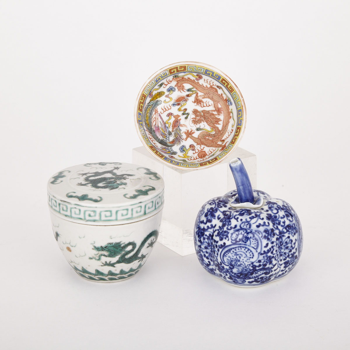 Three Chinese Porcelain, Early 20th Century