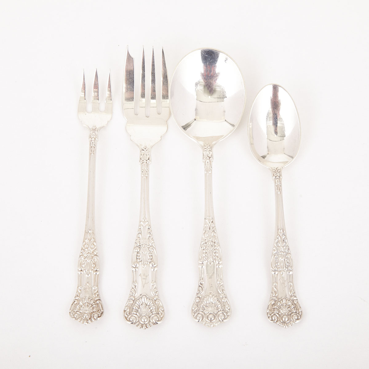 Canadian Silver ‘Queens’ Pattern Flatware Service, Henry Birks & Sons, Montreal, Que., 20th century