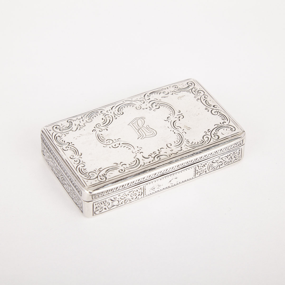 Austro-Hungarian Silver Rectangular Snuff Box, 1857