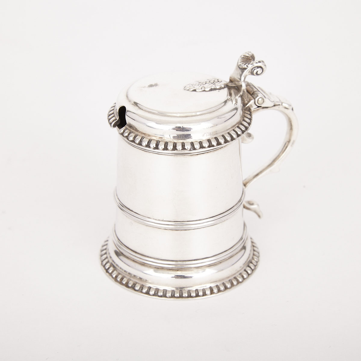 Edwardian Silver Mustard Pot, Elkington & Co, London, 1909