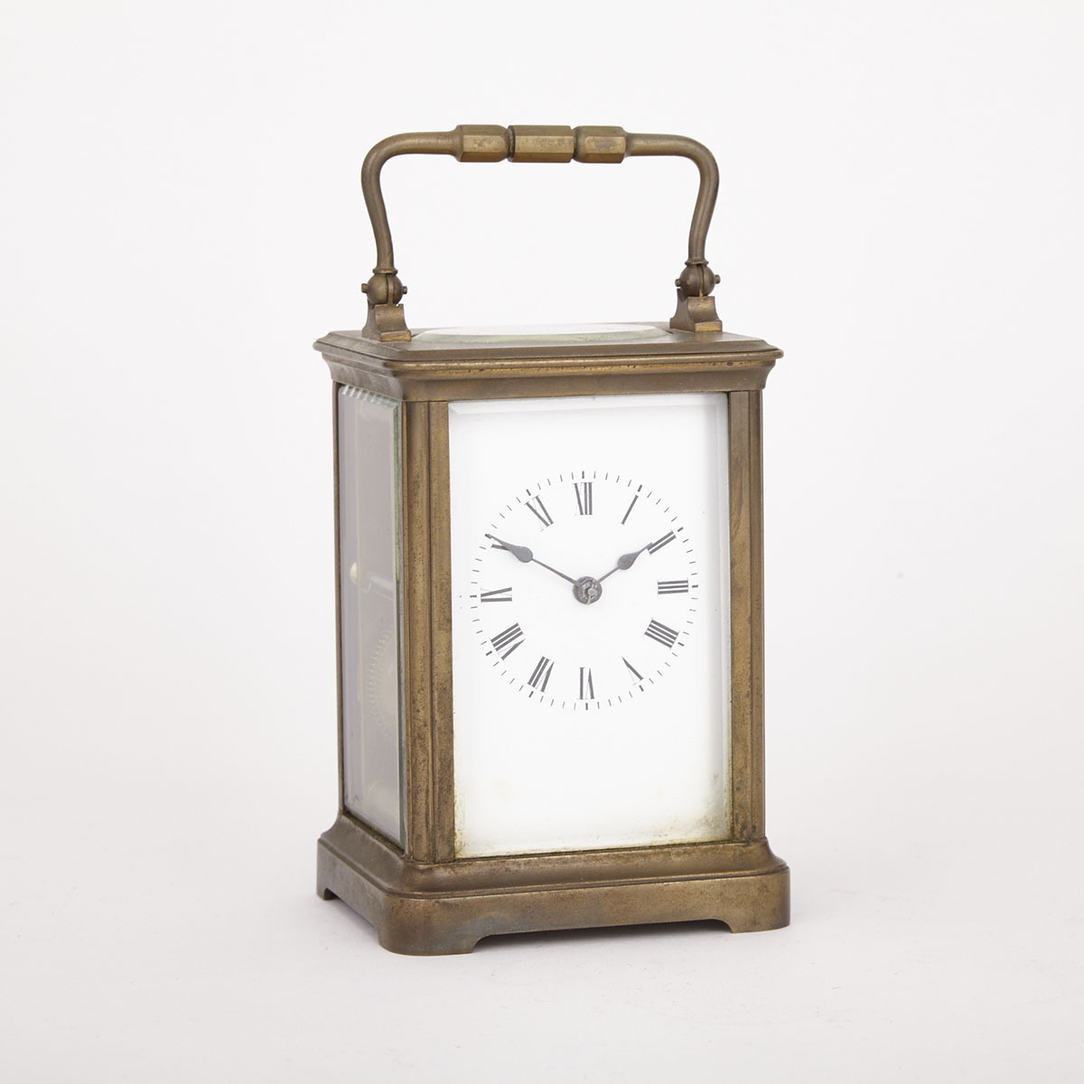 French Gilt Brass Carriage Clock, c.1900