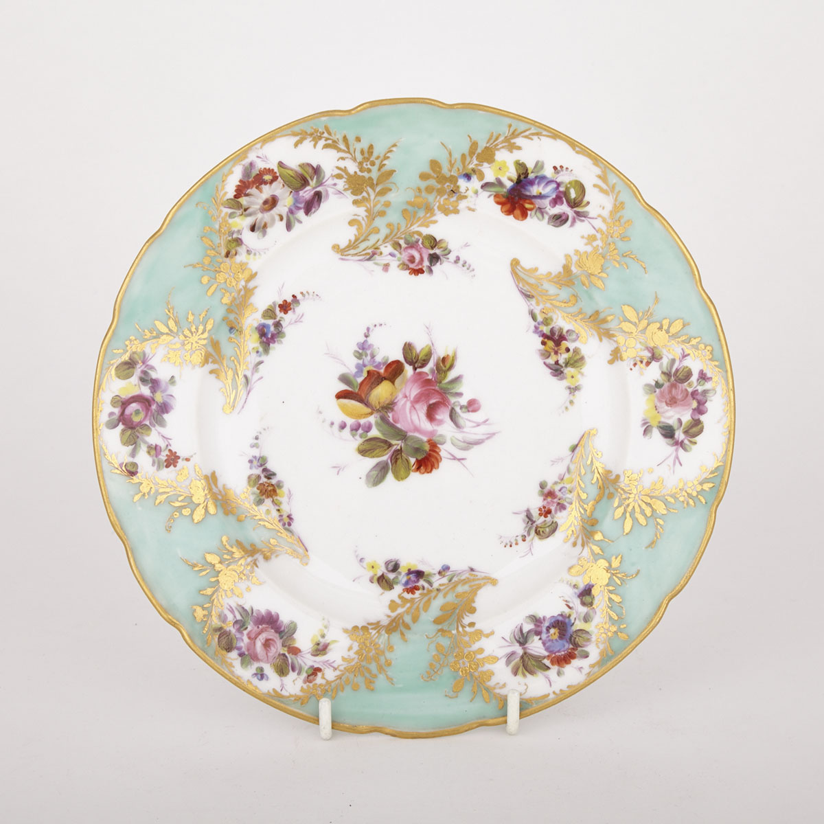 Swansea Flower-Painted Plate, c.1820 