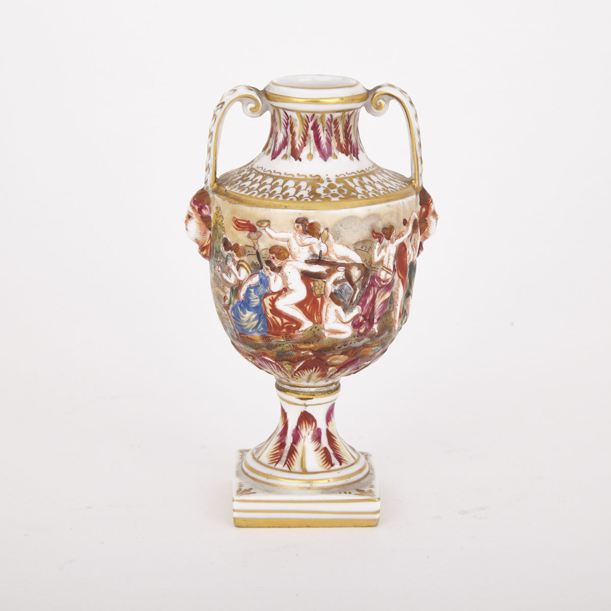 ‘Naples’ Small Two-Handled Urn, 20th century