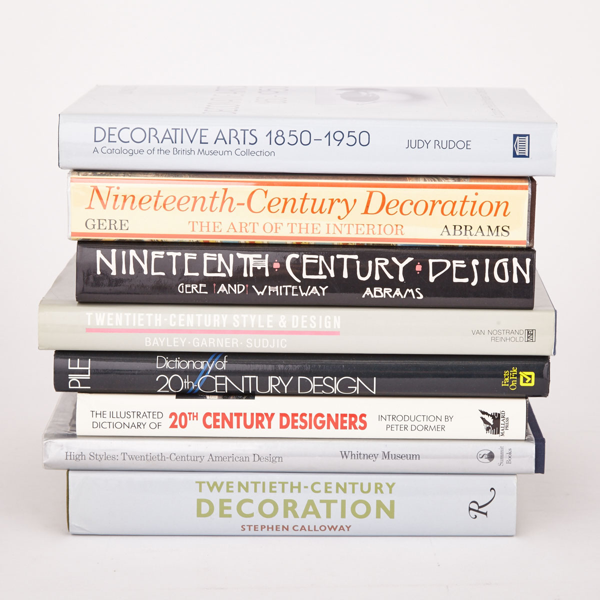 [Reference Books] Nineteenth and Twentieth Century Design (8 Volumes) 