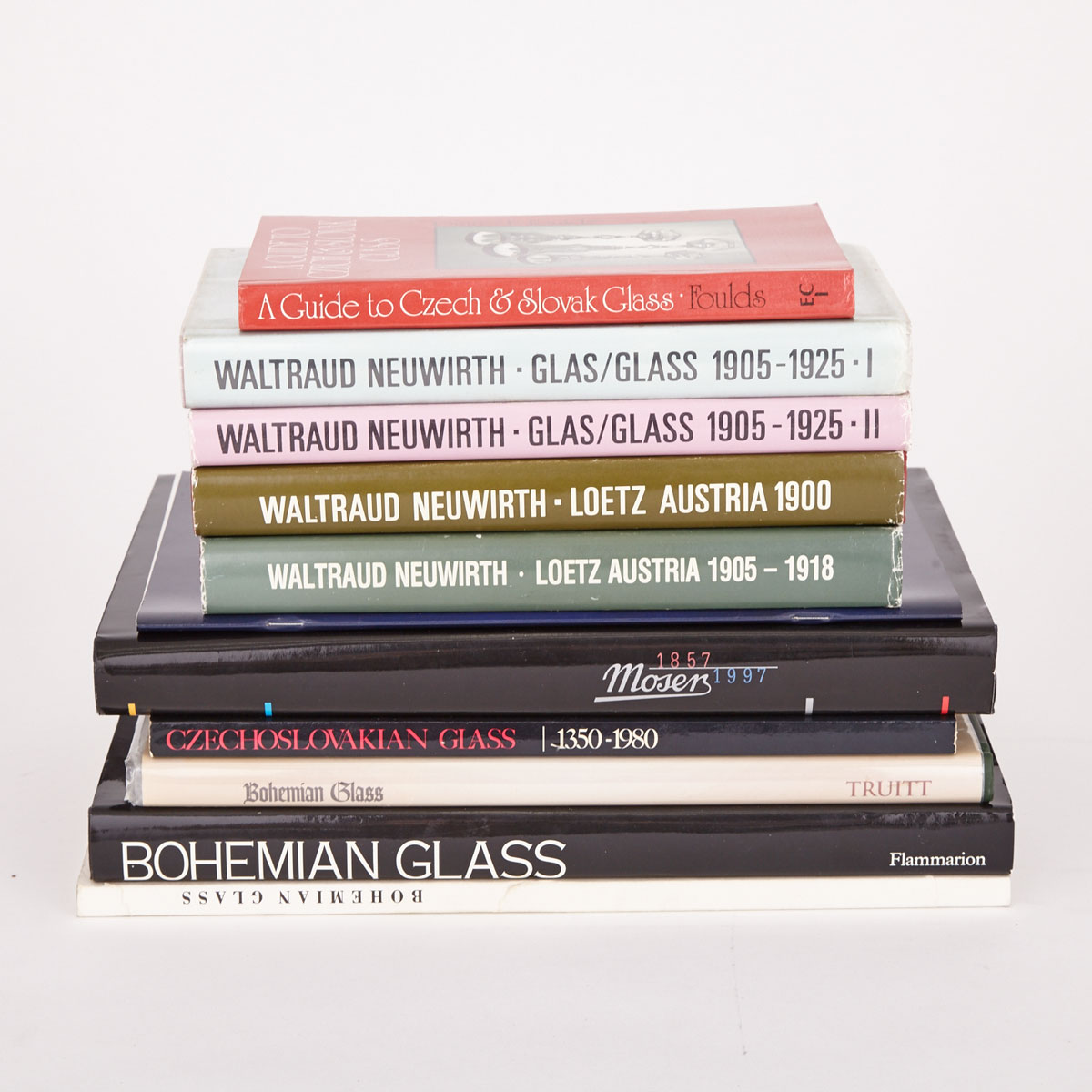 [Reference Books] Bohemian Glass (11 Volumes) 