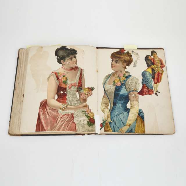 Alice E. Ward’s Lithograph Collage Scrap Book, Poughkeepsie, N.Y., 1888