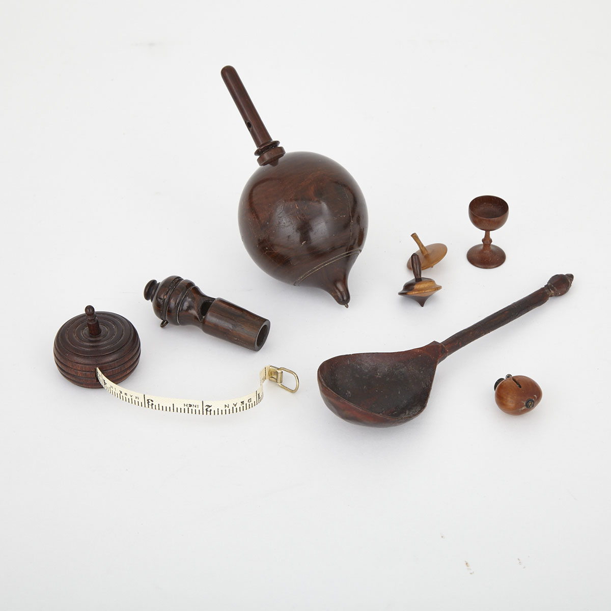 Collection of Treen Novelty Items, 19th century and earlier