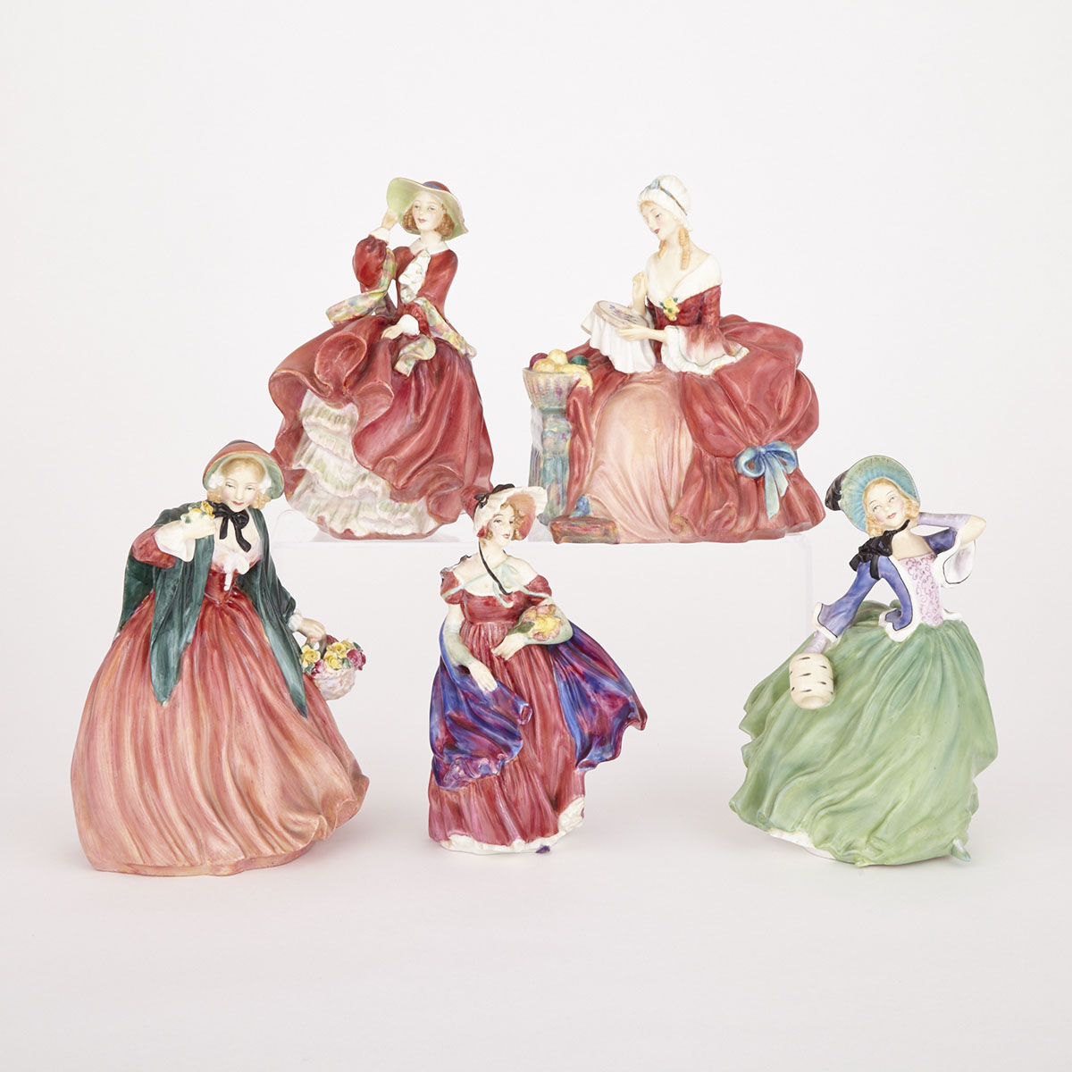 Group of Five Royal Doulton Figurines, 20th century
