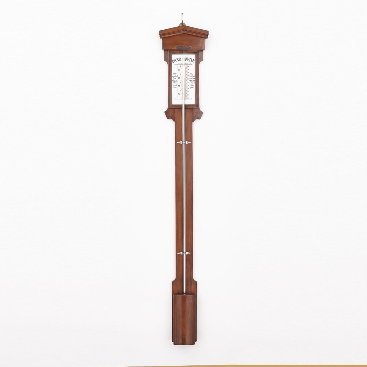American Mahogany Stick Barometer, Bausch & Lomb Optical Co., Rochester, N.Y., c.1905