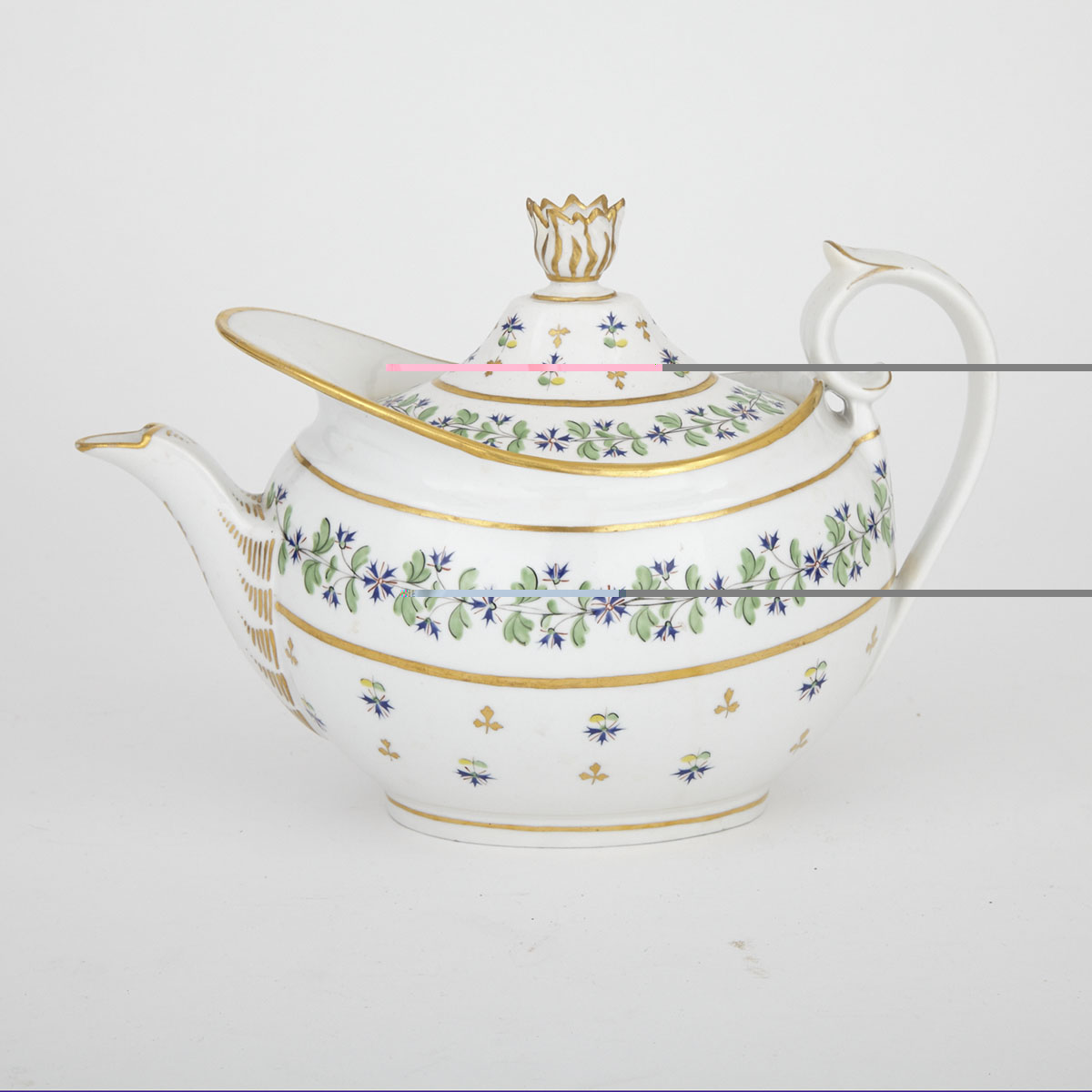 Worcester Teapot, c.1810