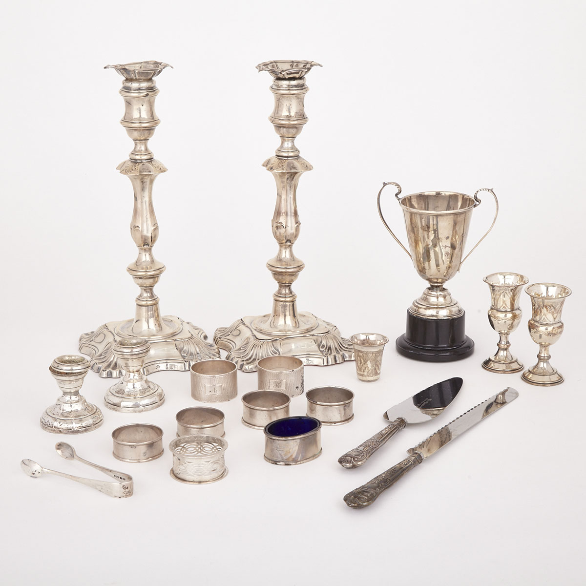 Group of Edwardian and Later English Silver, 20th century
