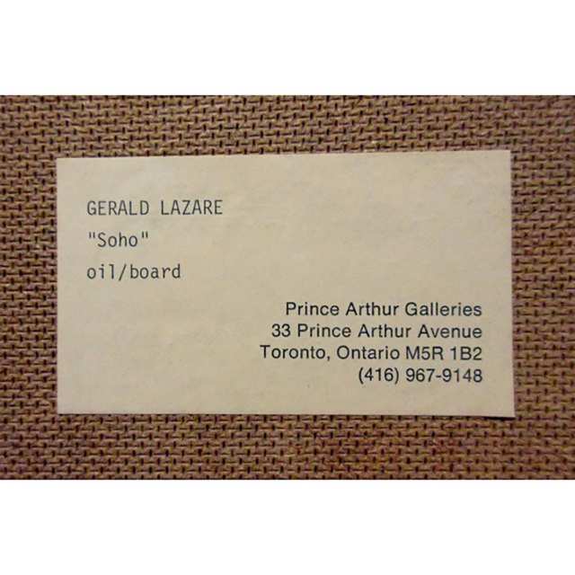 GERALD LAZARE (CANADIAN, 1927-)  