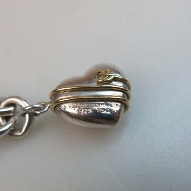 Tiffany & Co Sterling Silver And 18k Gold Charm 