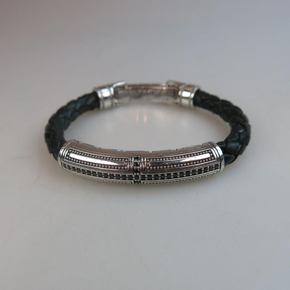 Thomas Sabo Sterling Silver And Leather “Rebel at Heart” Bracelet