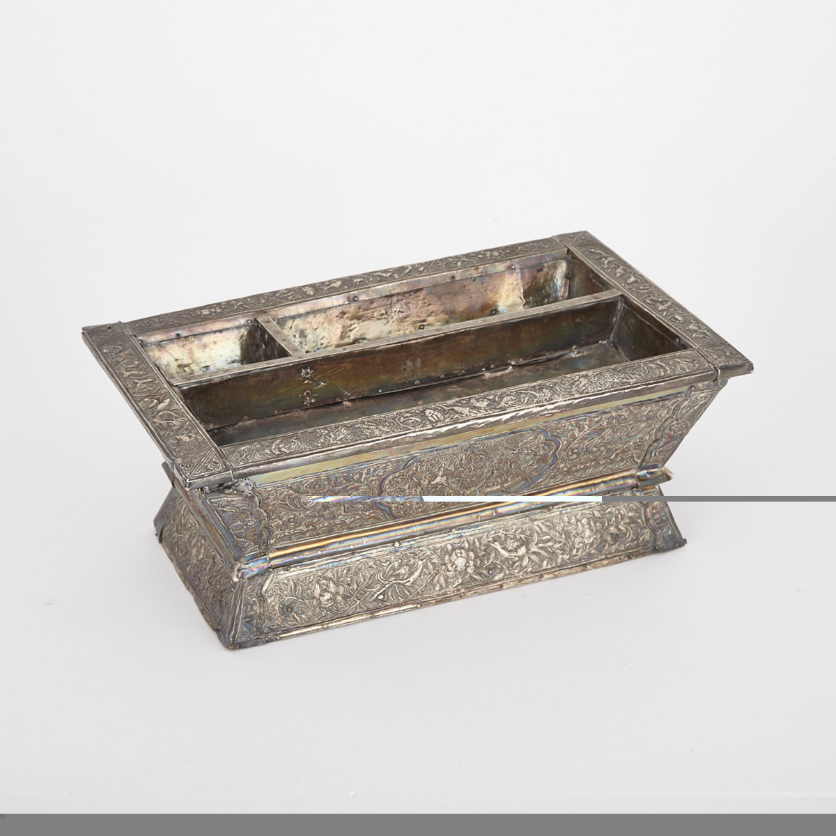 Chinese Export Silver Writing Box, 19th Century