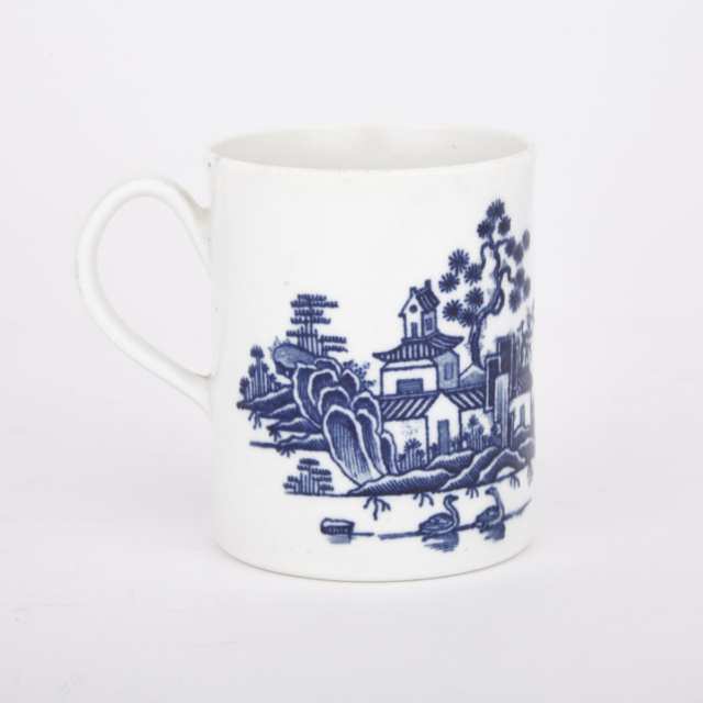 Worcester ‘Plantation’ Mug, c.1760-70