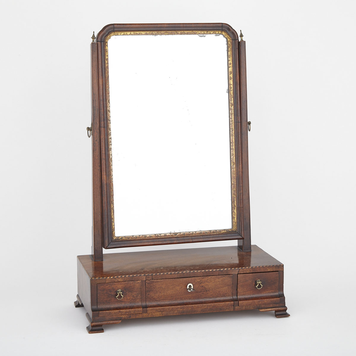 George III Mahogany Dressing Mirror, early 19th century