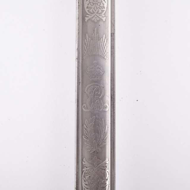 Edward VII 1854 Pattern Canadian Royal Rifles Infantry Officer’s Sword, early 20th century